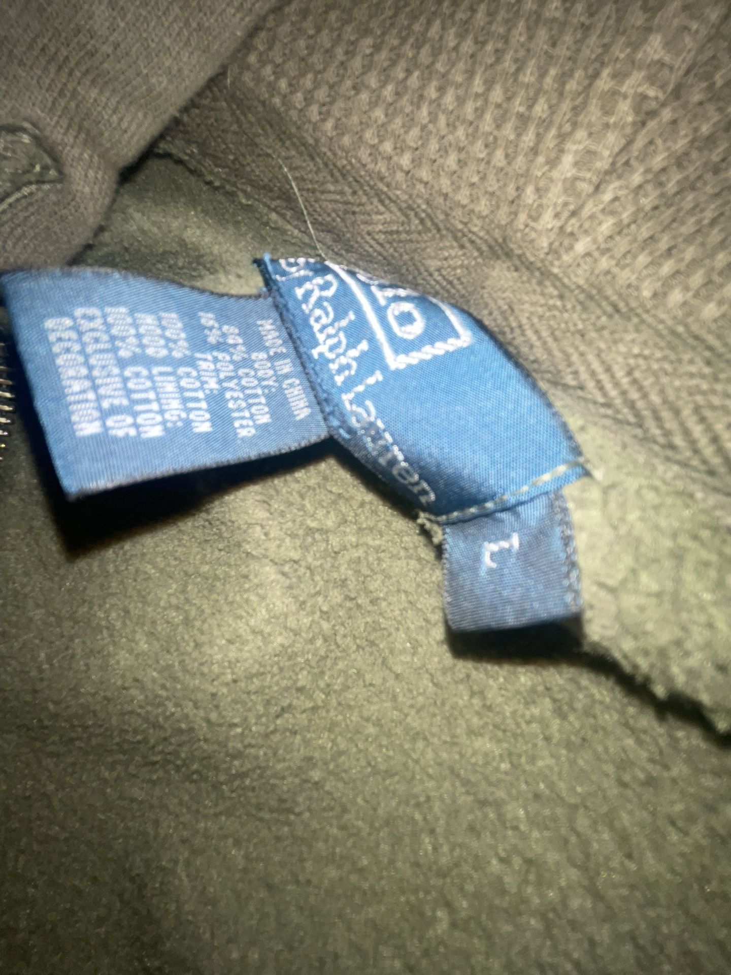 Polo Hoodie Olive Green Size Large - photo 2
