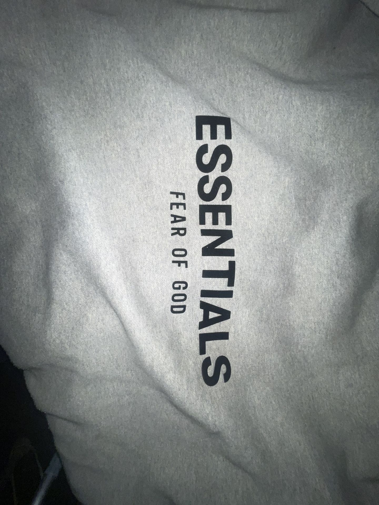 Essentials Hoodie dark Oatmeal Size Large