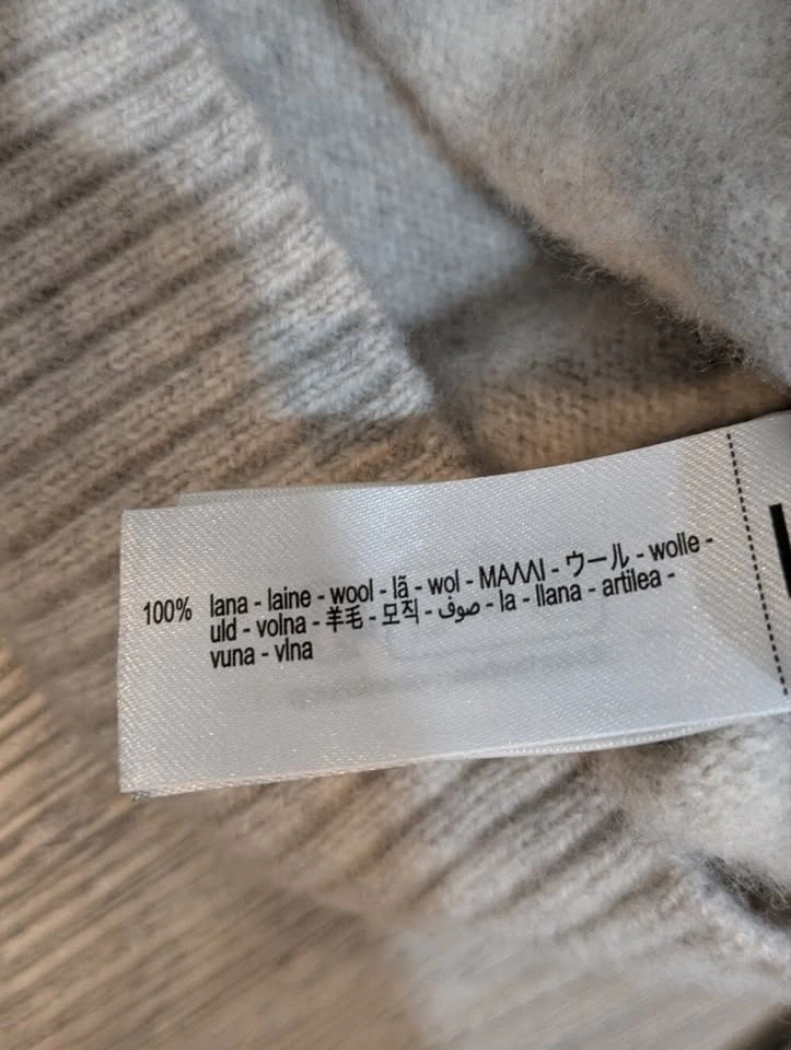Zara Grey 100% Wool Button Up Cardigan - Size Small - photo 4