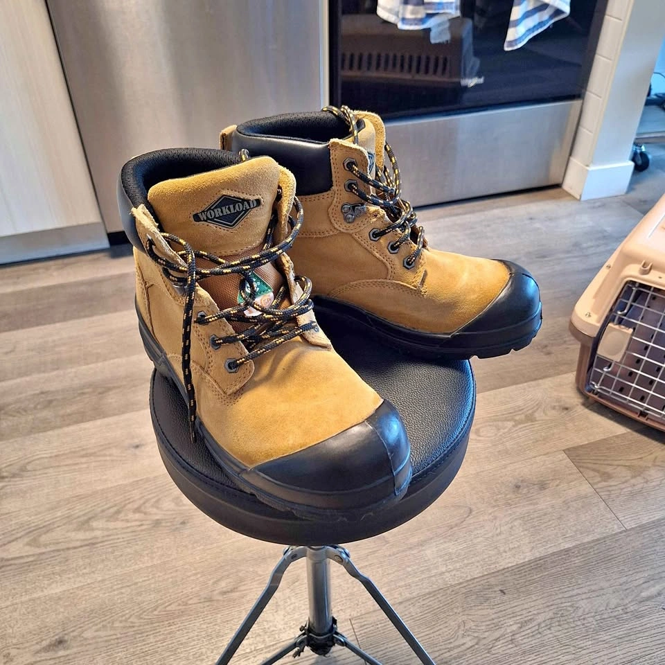 Workload Steel Toe Work Boots - Size 8