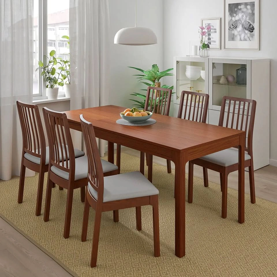 IKEA Extendable Dining Set: Table + 4 Chairs