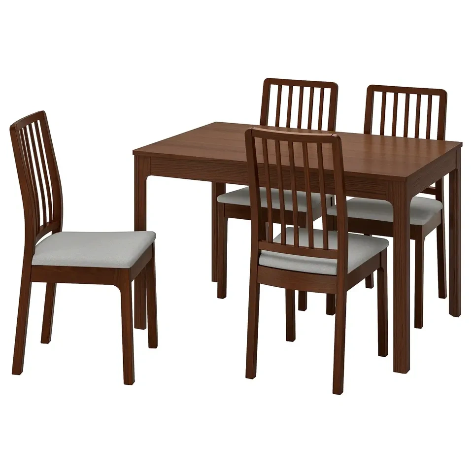 IKEA Extendable Dining Set: Table + 4 Chairs - photo 2