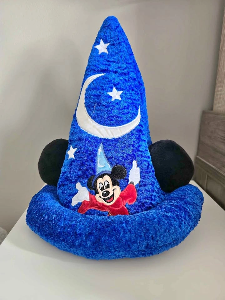 Rare Disney Parks Mickey Sorcerer Kids Plush Hat