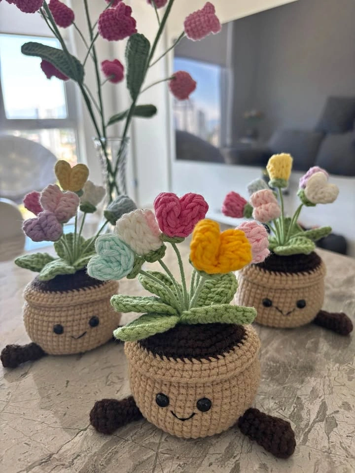 Handmade Crochet Desk Buddies