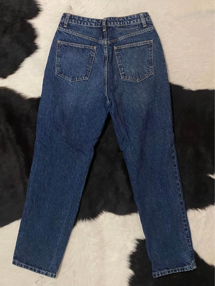 Zara High-Rise Blue Denim Jeans – Size 38 (US 6) - photo 2
