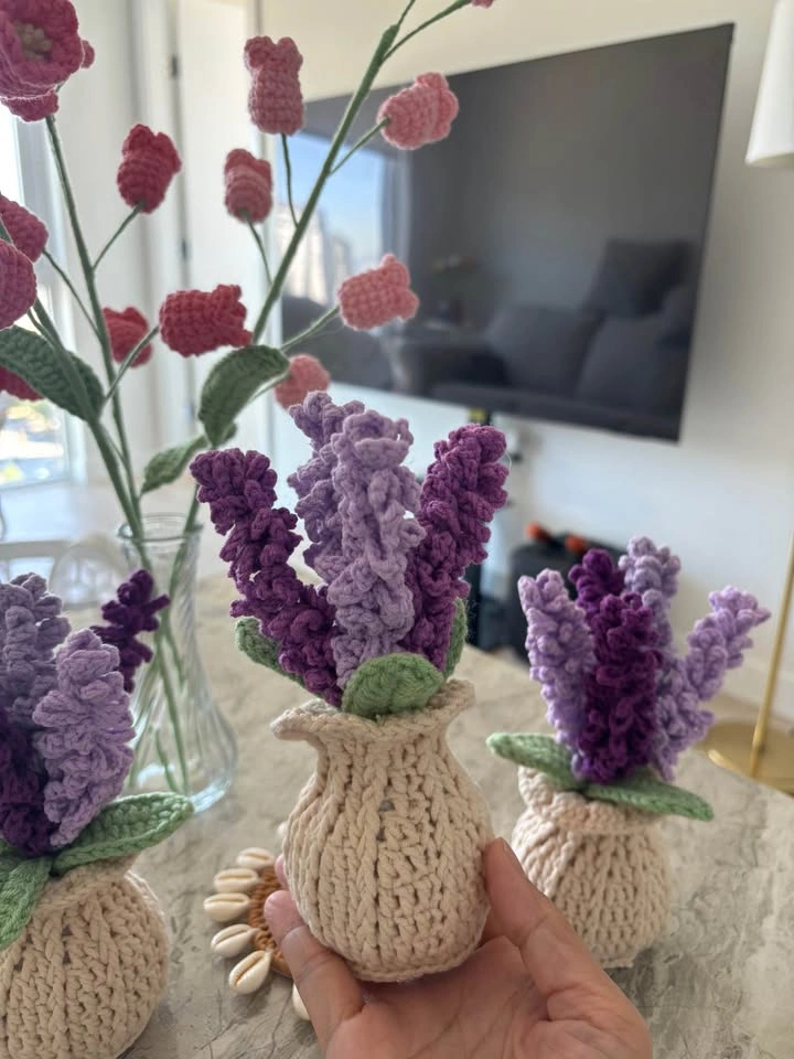 🌿 Handmade Crochet Lavender Pot 💜 - photo 4