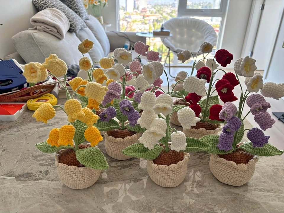 Handmade Crochet Flower Pots – Forever Blooming