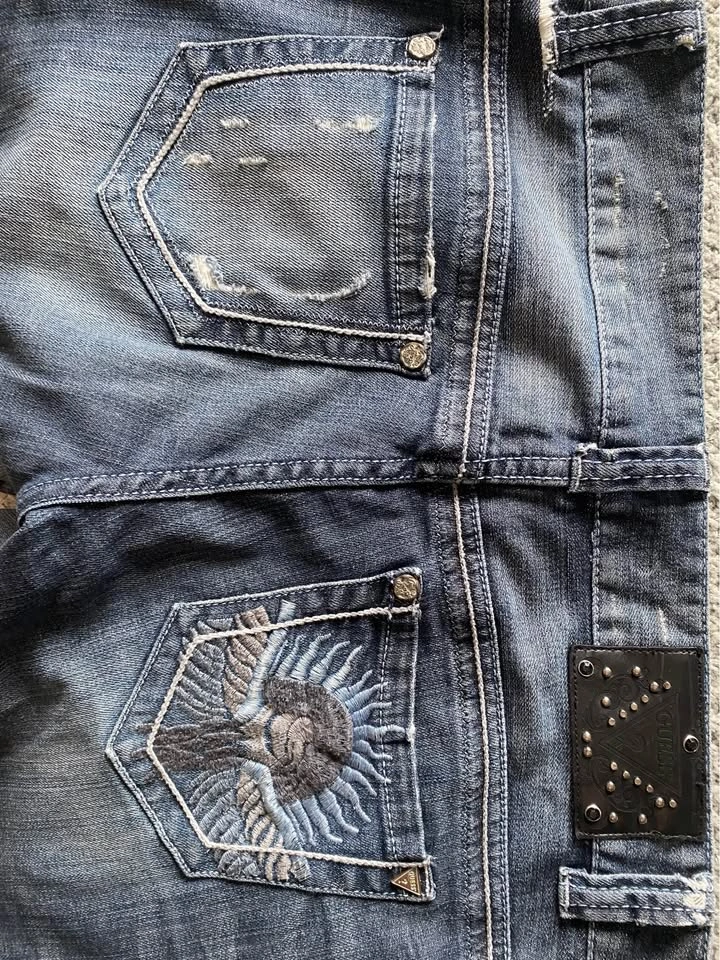Vintage Y2K Guess Embroidered Low-Rise Bootcut Jeans - photo 2