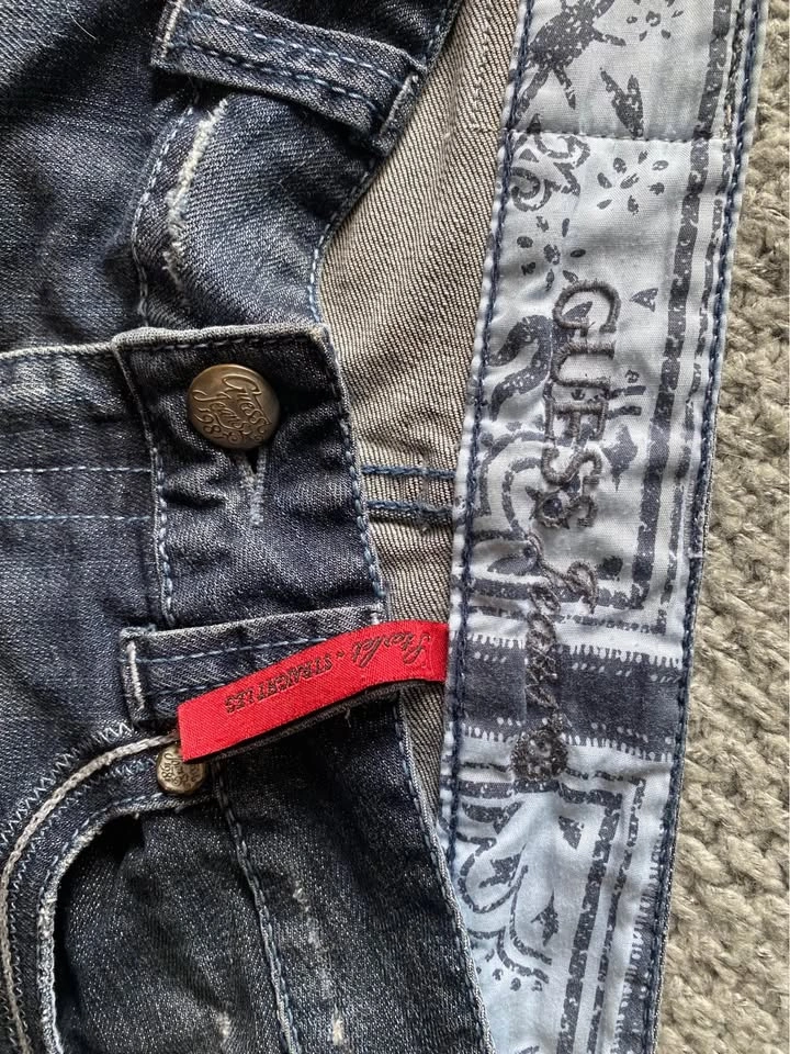 Vintage Y2K Guess Embroidered Low-Rise Bootcut Jeans - photo 5