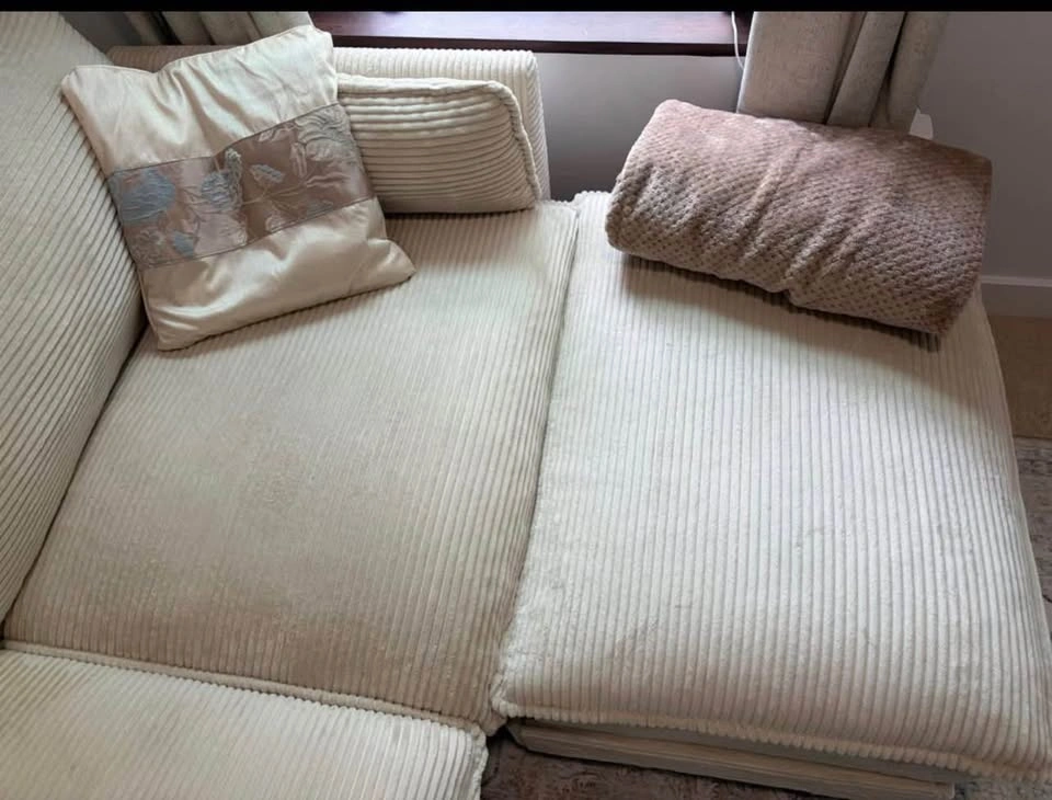 Modular Corduroy Sectional Sofa with Ottoman - photo 4