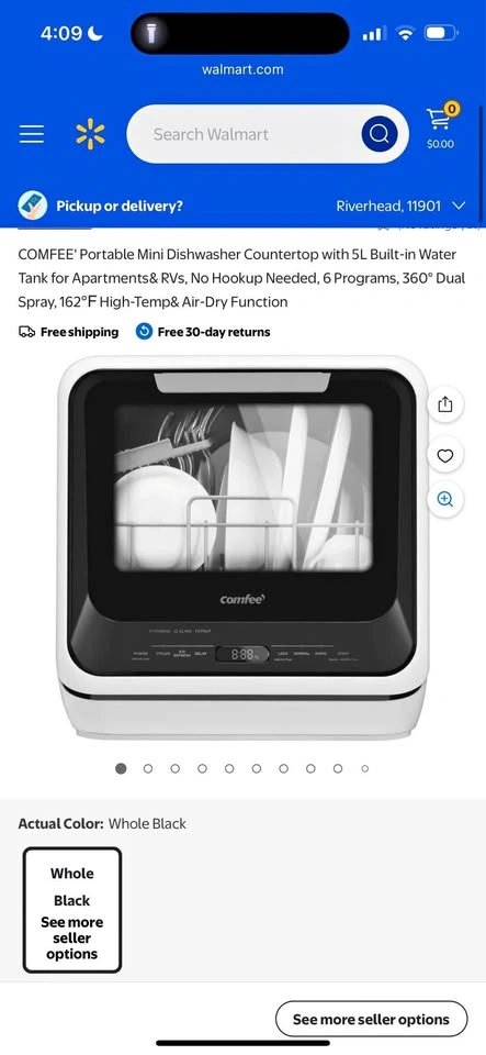 Brand new Comfee portable Mini Dishwasher Countertop