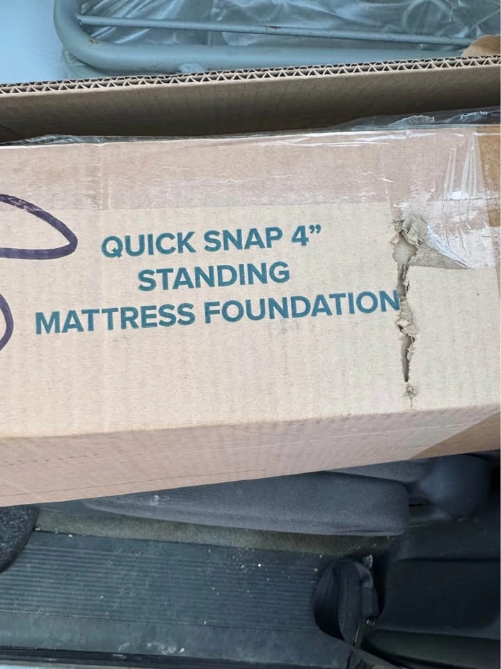 Brand new Justina Navy Twin bed frame - photo 2