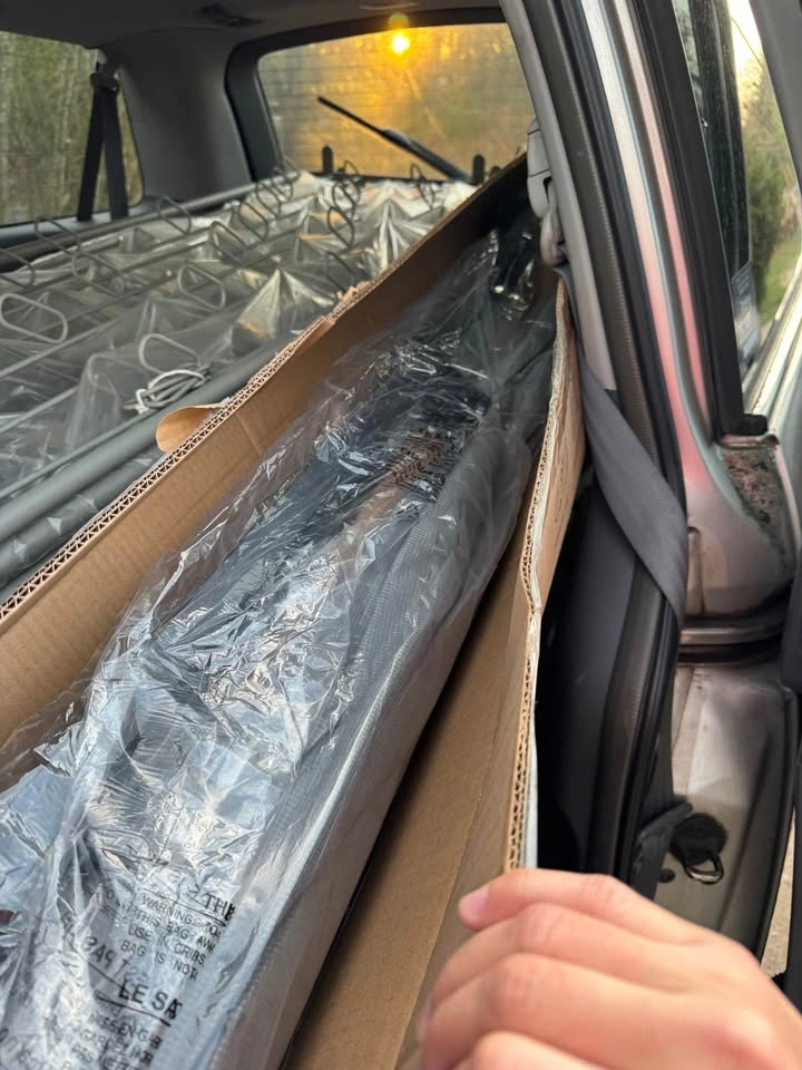 Brand new Justina Navy Twin bed frame - photo 4