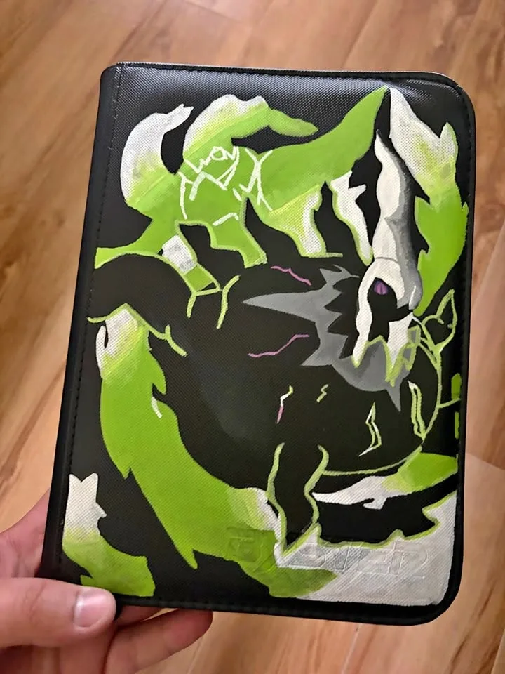 Mega Darkrai Hand Painted 4 Pocket Binder