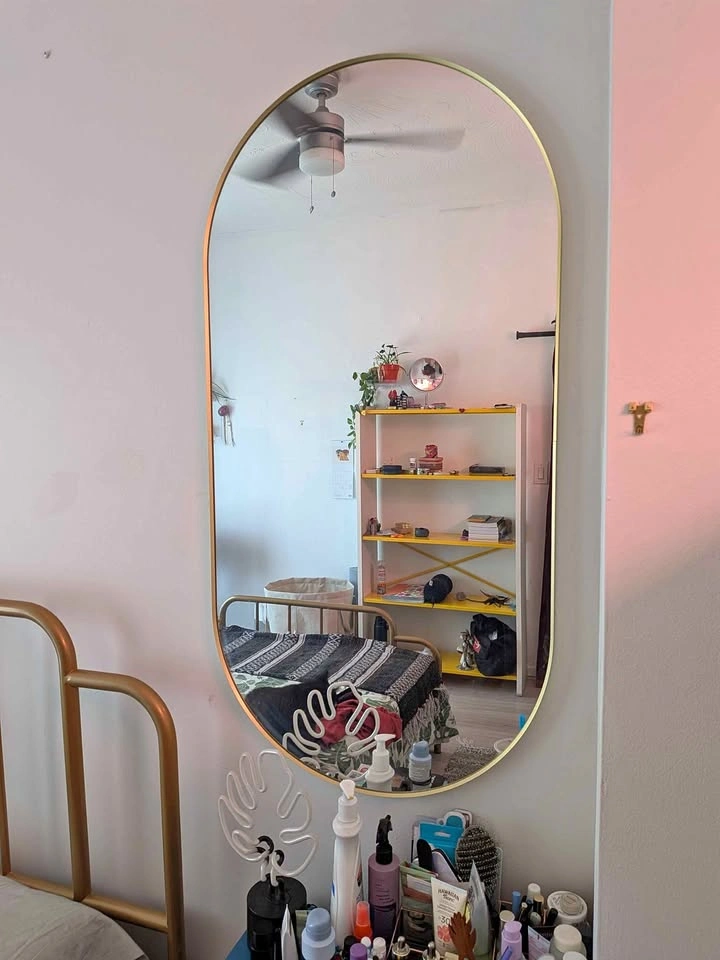 Ikea gold mirror