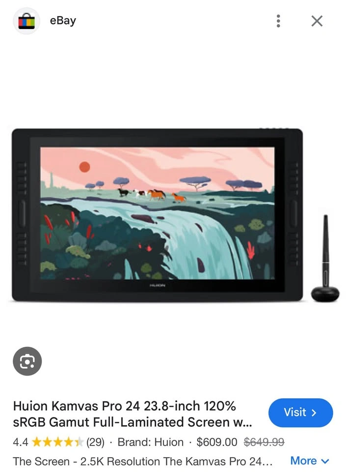 Huion Kamvas Pro 24 2.5K Drawing Graphics Display 23.8” - photo 2