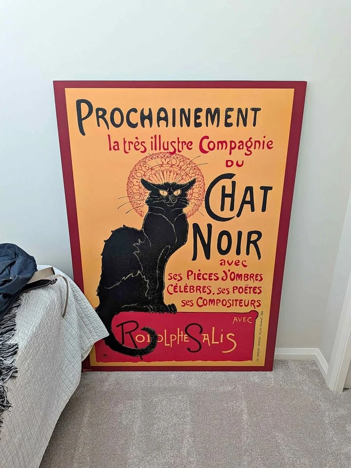 Classic Chat Noir print/wall art.