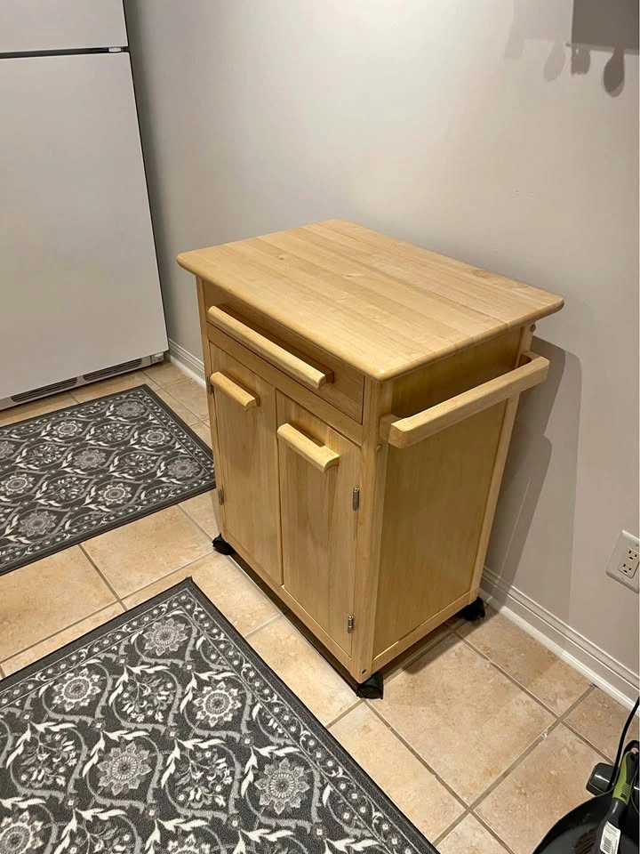 Baca Solid Wood Kitchen Cart