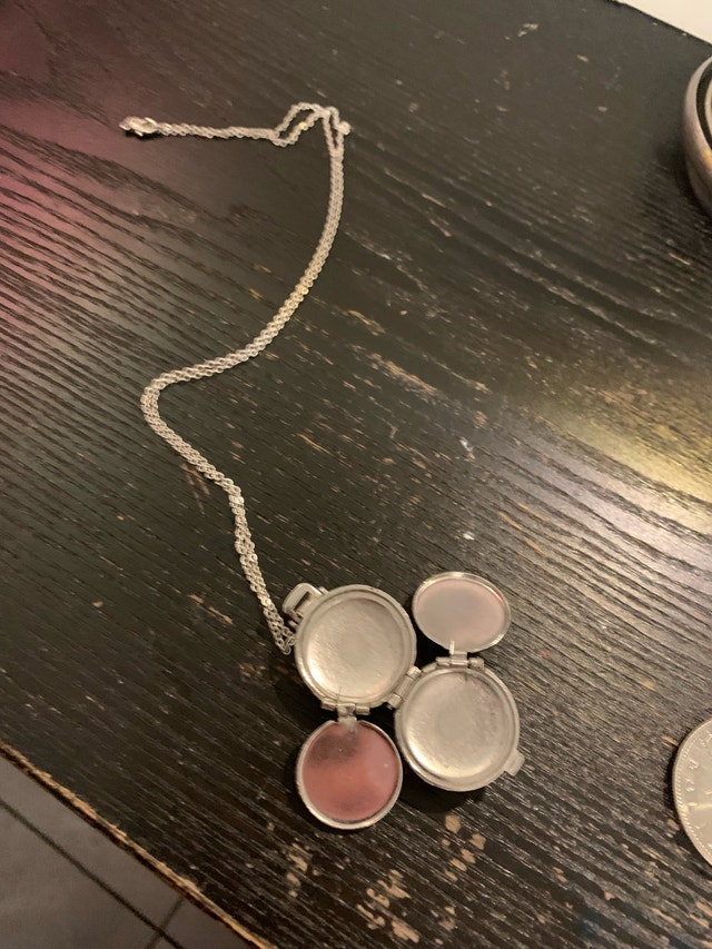 Vintage Floral Locket Necklace