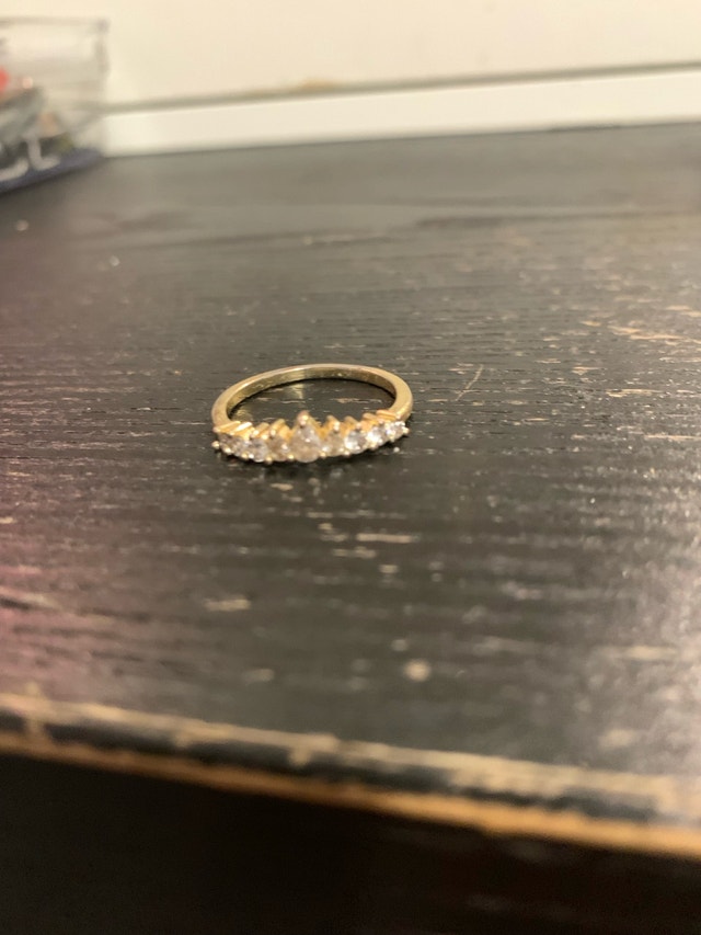 Gold-Tone Multi-Stone Ring