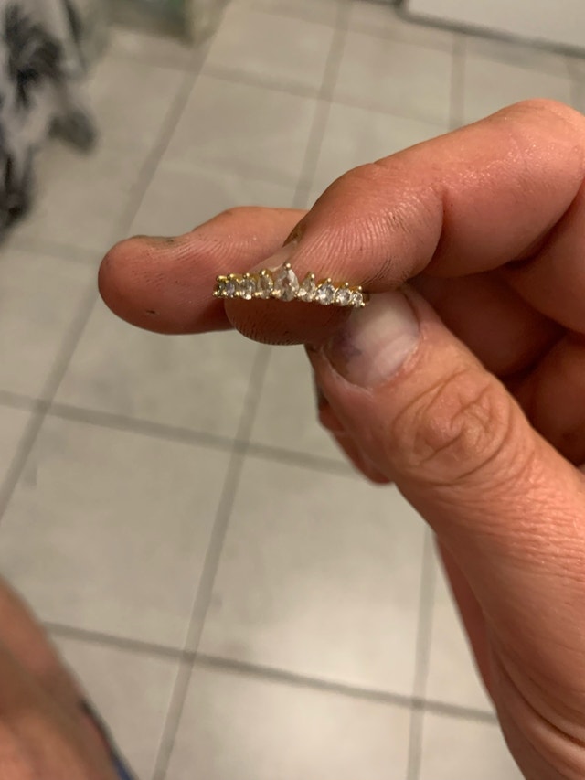 Gold-Tone Multi-Stone Ring - photo 2