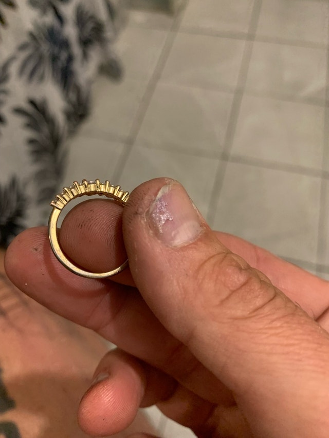 Gold-Tone Multi-Stone Ring - photo 3
