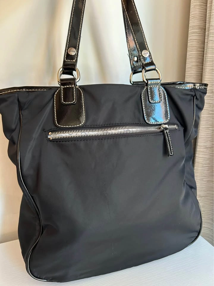 Vintage Y2K Guess Black Nylon Tote Bag - photo 3