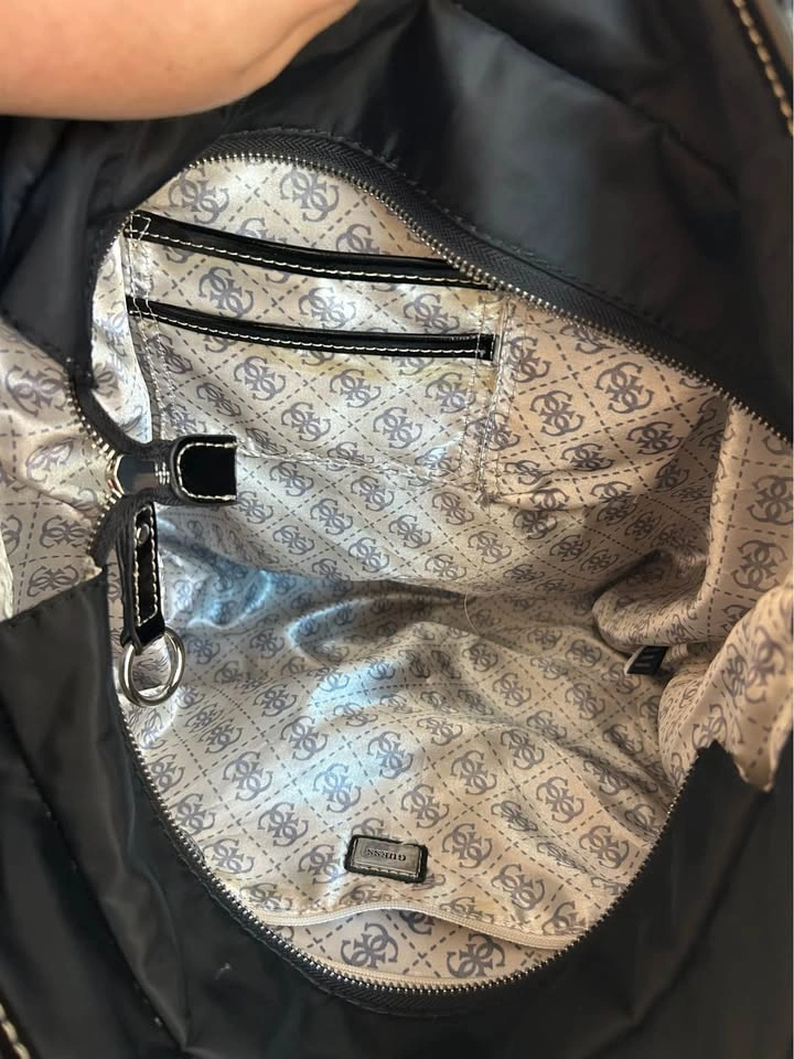 Vintage Y2K Guess Black Nylon Tote Bag - photo 5