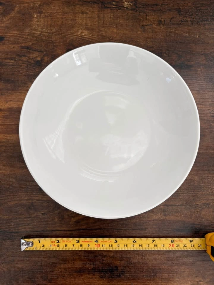 Set of 8 White Soup Plates / Pasta Bowls – Ashford Collection – - photo 3