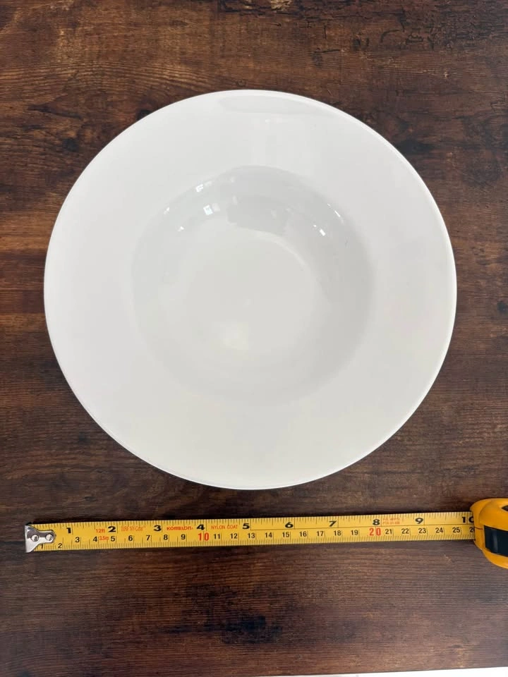Set of 8 White Soup Bowls – Oxford Collection – 9” - photo 2