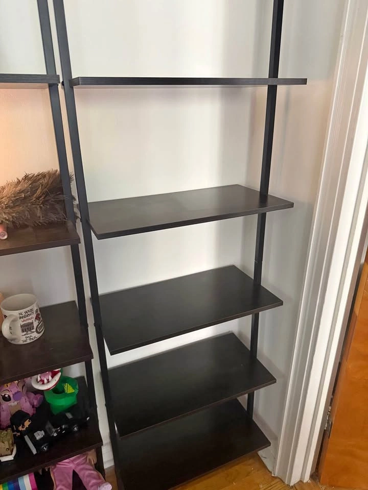 Black Open-shelve Bookcase/Storage Shelves (3)