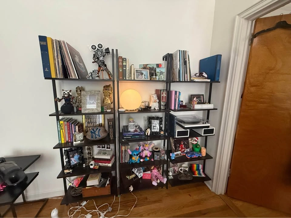 Black Open-shelve Bookcase/Storage Shelves (3) - photo 2