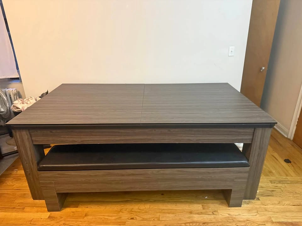 3 in 1 Air Hockey/Ping Pong/Dinner Table with Storage Benches