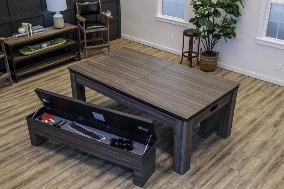 3 in 1 Air Hockey/Ping Pong/Dinner Table with Storage Benches - photo 4