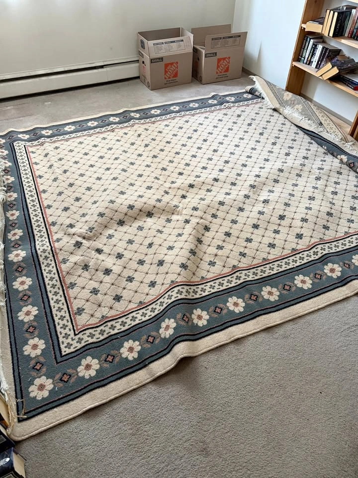 Large Belgian-Made Area Rug – Approx 8’ x 11’