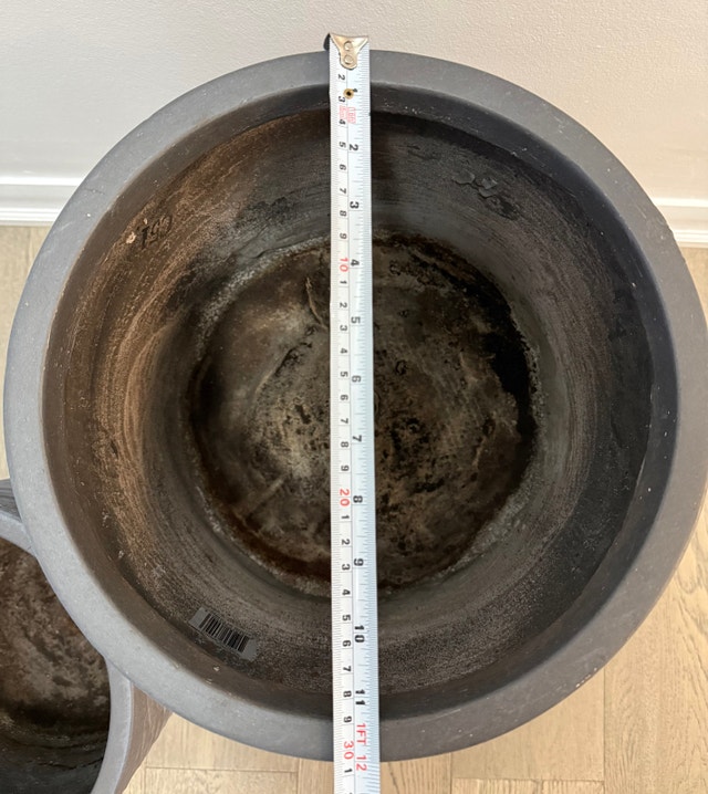 Stylish Grey Planter on Legs, D27 H47 cm - photo 4