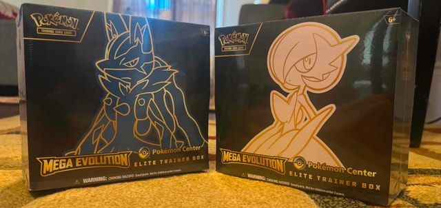 Pokémon Mega Evolutions PC ETBs Lucario and Gardevoir