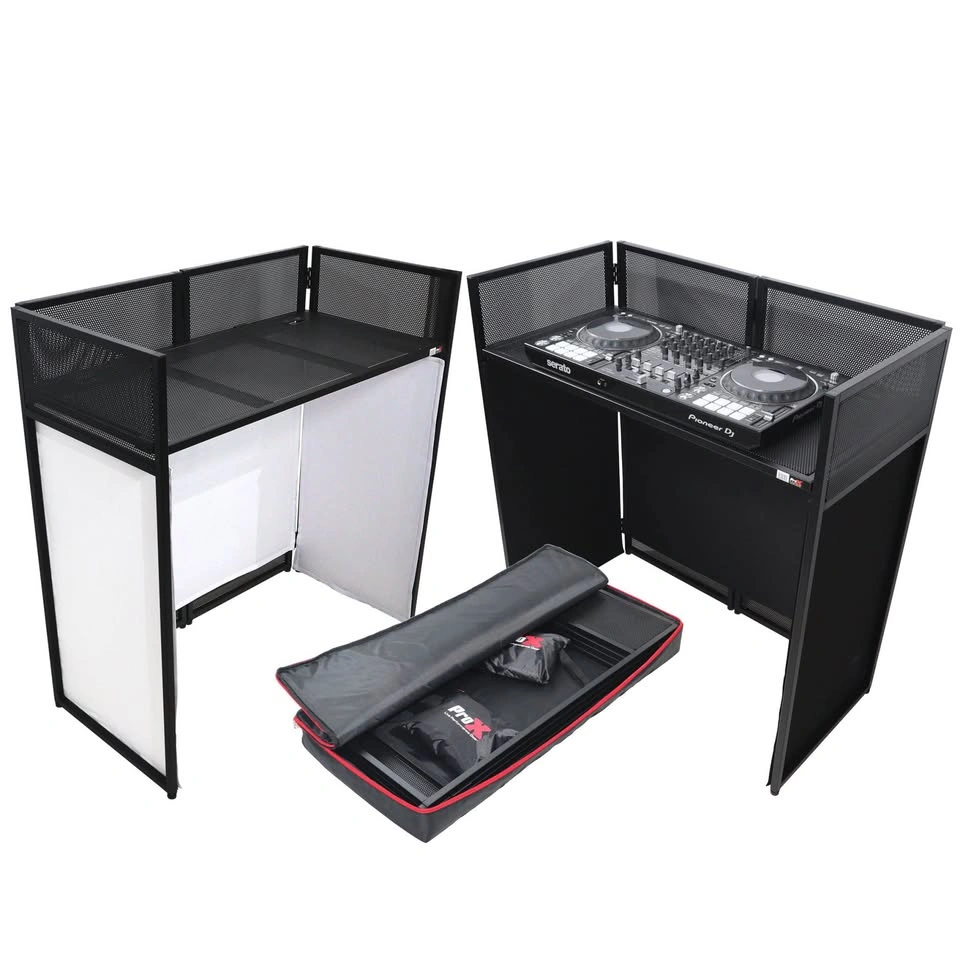 ProX Vista DJ Booth Facade Table Station (Black) – Like New - photo 4