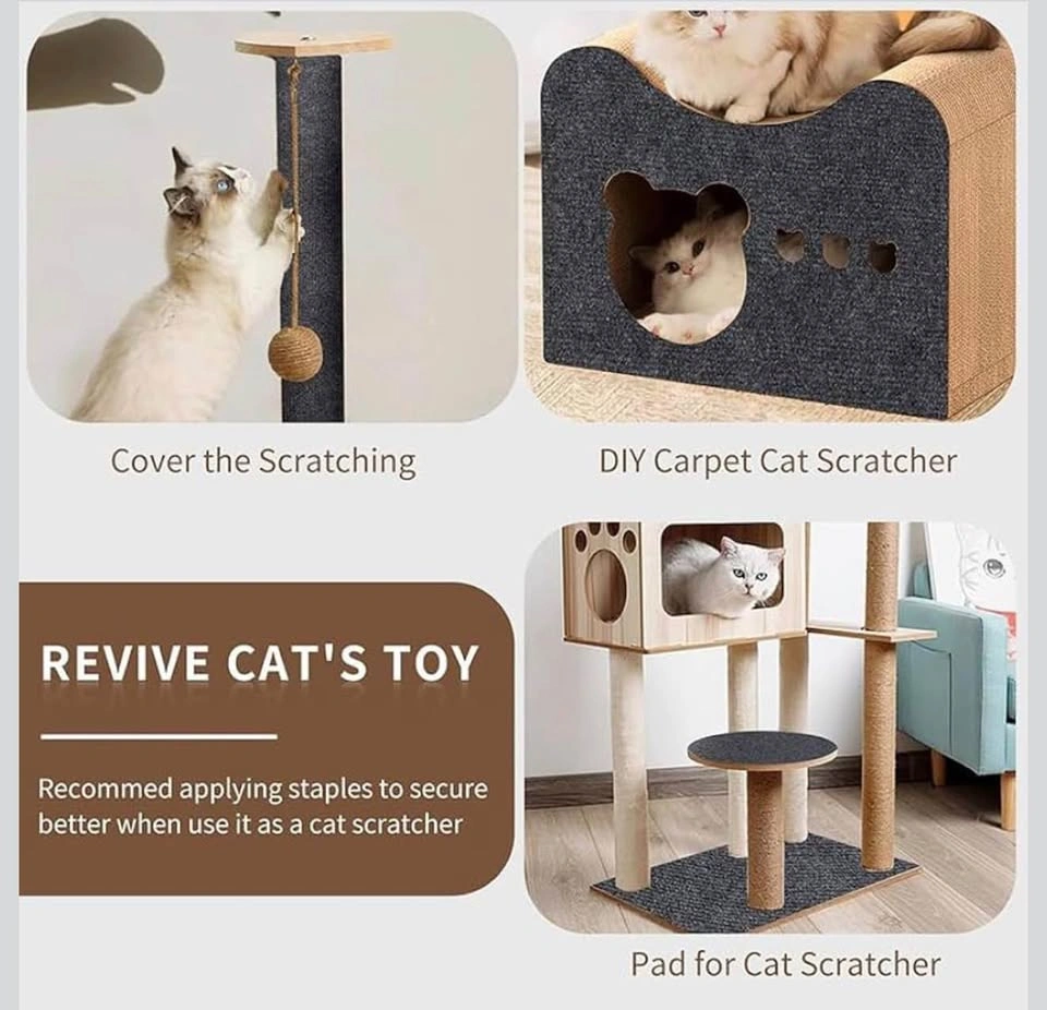 DIY Cat Scratch Pad Self-Adhesive (White)-11.8”*39.3" - photo 2