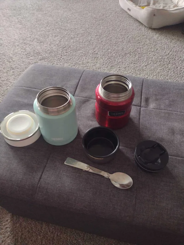Thermos Food Jar Set RED ONE SOLD image indicator(2)
