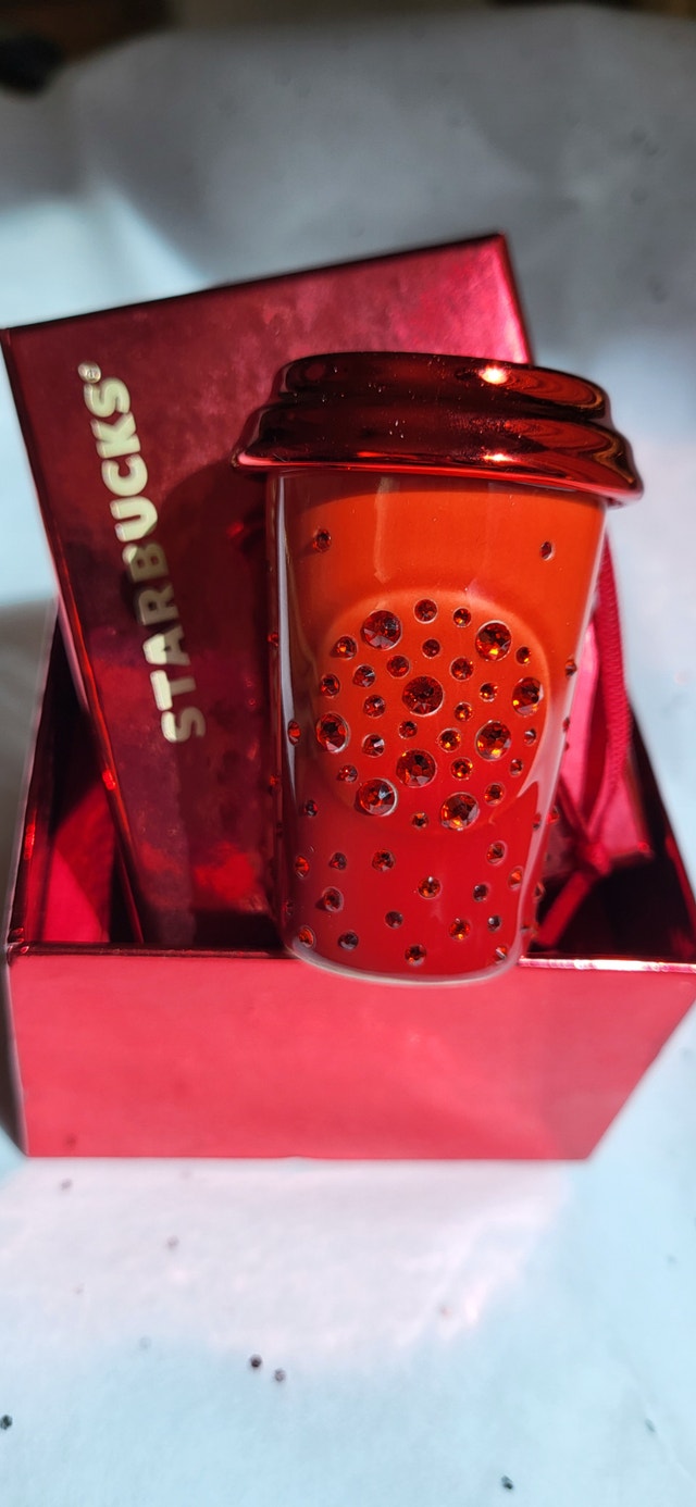 Starbucks Red Swarovski Ornament