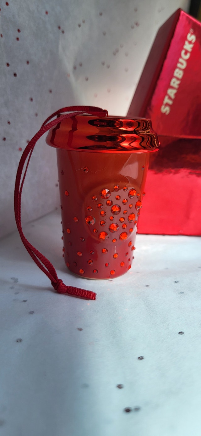 Starbucks Red Swarovski Ornament - photo 3