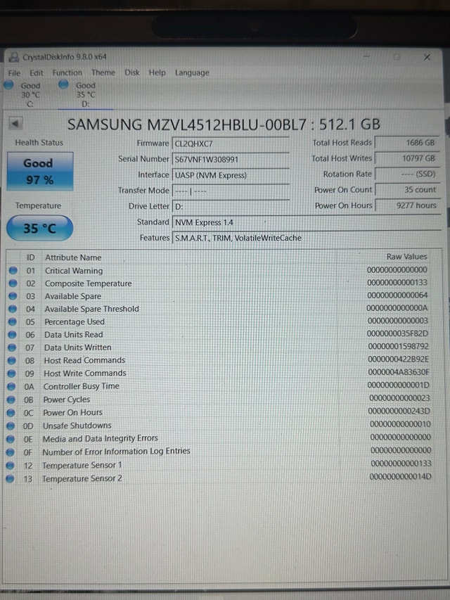 Samsung Gen4 x4 512GB NVMe SSD - photo 3