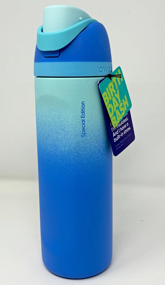 Owala 24oz Water Bottle Birthday Bash Sky’s The Limit - Blue New