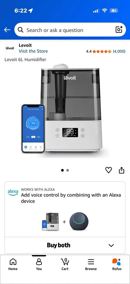 Levoit Classic 300S Smart Ultrasonic Humidifier