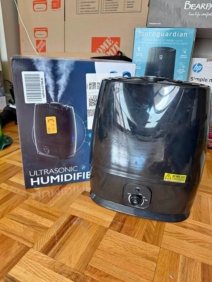 6L Ultrasonic Humidifier - Black