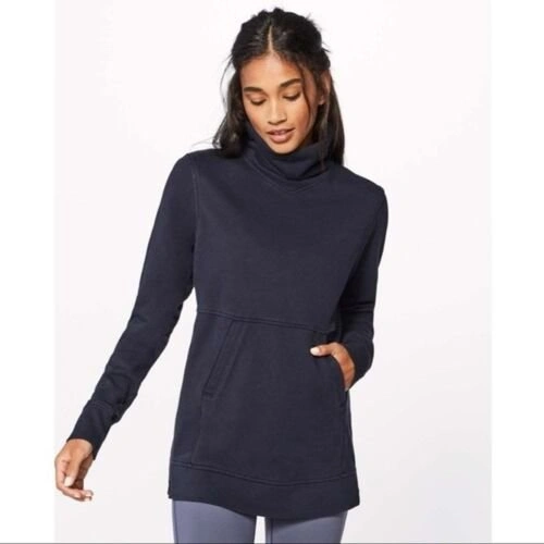 LULULEMON PRESS PAUSE PULLOVER...SIZE 10..MIDNIGHT NAVY...VGUC - photo 2