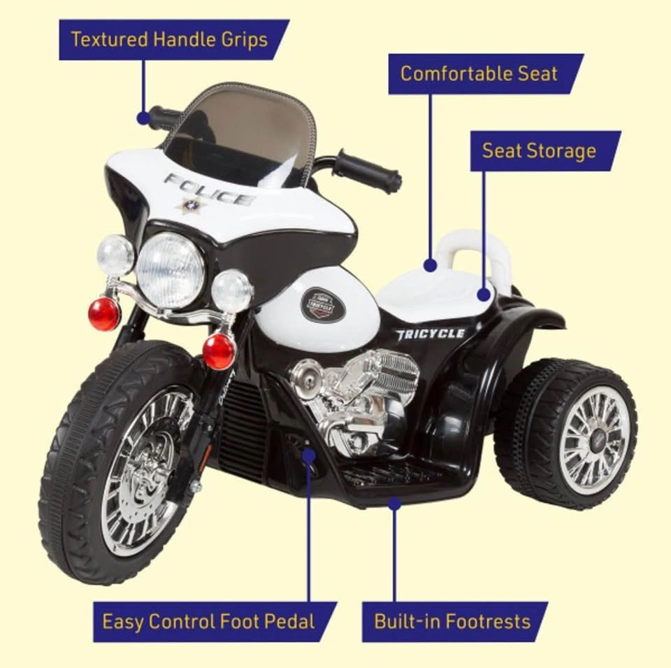 Brand New Lil’ Rider 6V Kids Police Motorcycle Ride-On Toy - photo 5
