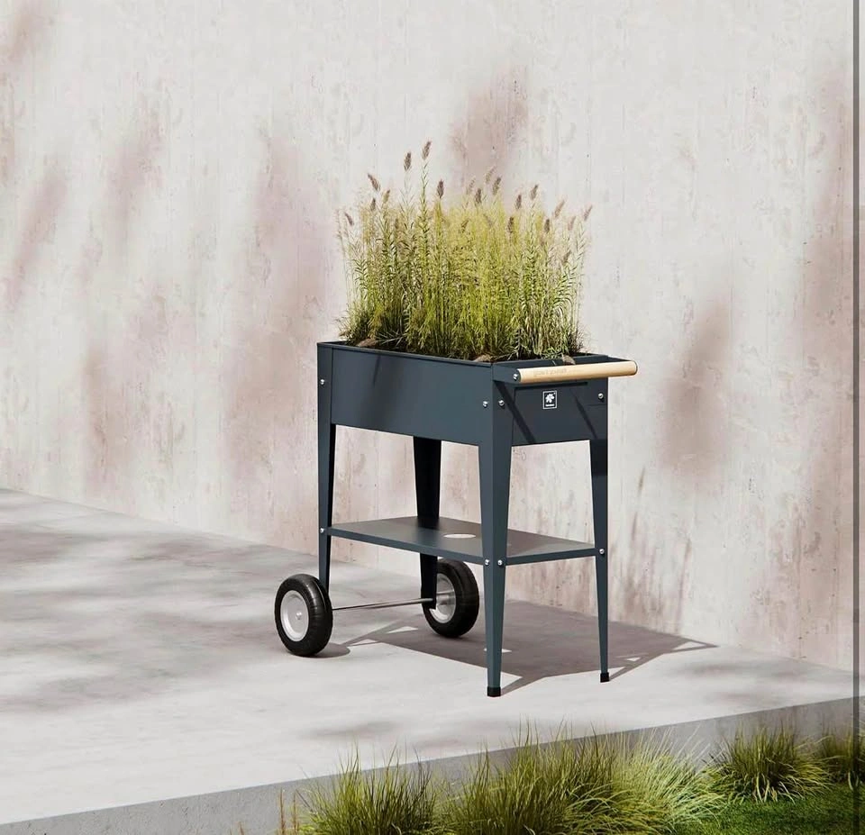 Brand New Outdoor Garden Planter Cart with Wheels and Handle