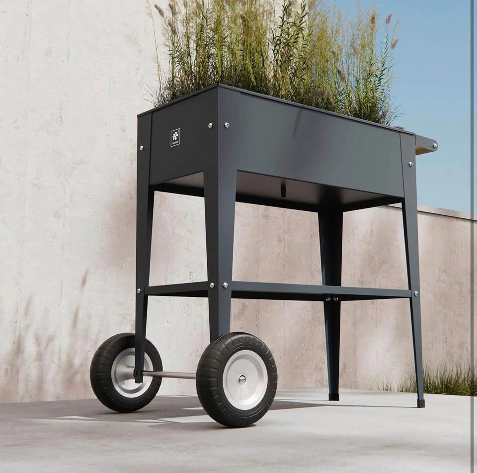 Brand New Outdoor Garden Planter Cart with Wheels and Handle - photo 3